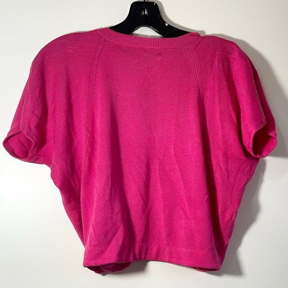 NWT NINE WEST CROPPED HOT PINK COLOUR ONE BUTTON IN SIZE SMALL - Picture 2 of 6